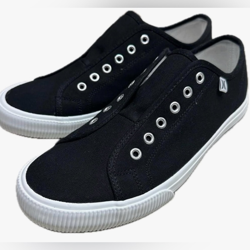 Hurley Women’s Chloe slip on fashion sneakers shoe , black